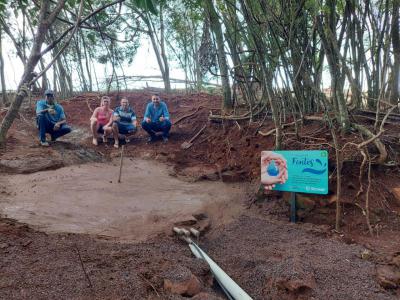 Nove propriedades rurais já foram beneficiadas com o projeto “Proteção de Fontes” da Sicredi Grandes Lagos PR/SP